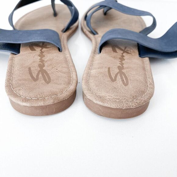 Seven 7 Womens Flat Ring Toe Slip On Maldives Sandals Blue Size 10 - Picture 6 of 6